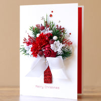 A5 Luxury Handmade Christmas Card 'Holiday Cheer'